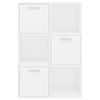 vidaXL Storage Cabinet White 60x29.5x90 cm Engineered Wood