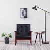 vidaXL Armchair Black Faux Leather