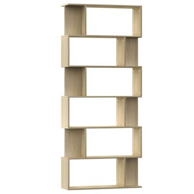 vidaXL Book Cabinet/Room Divider Sonoma Oak 80x24x192 cm Engineered Wood, sonoma oak vidaXL Book Cabinet/Room Divider Sonoma Oak 80x24x192 cm Engineered Wood
