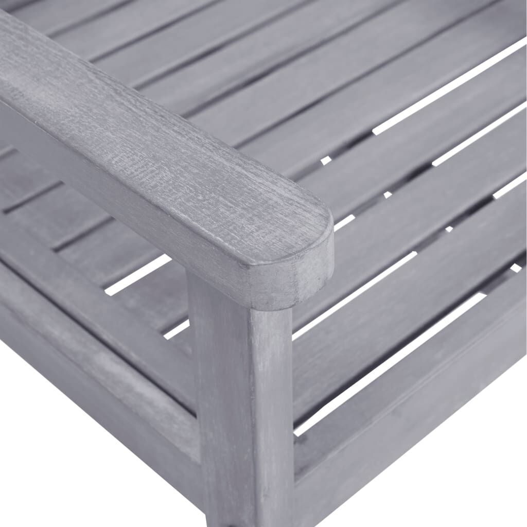 vidaXL Garden Chairs 4 pcs Solid Acacia Wood Grey