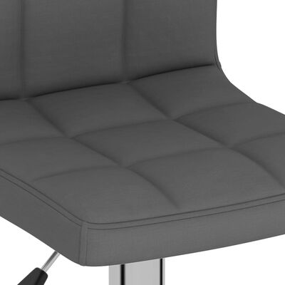 vidaXL Bar Stools 2 pcs Dark Grey Fabric