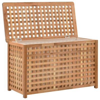 vidaXL Laundry Chest 77.5x37.5x46.5 cm Solid Walnut Wood,  vidaXL Laundry Chest 77.5x37.5x46.5 cm Solid Walnut Wood