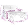 vidaXL 2 Piece Garden Lounge Set Solid Wood Fir
