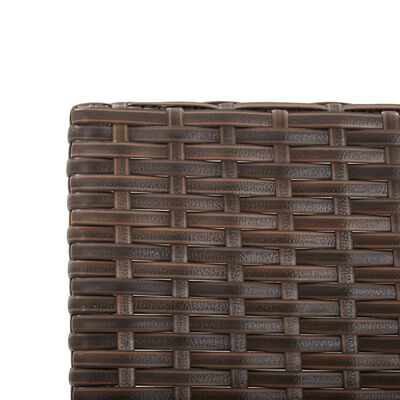 vidaXL Garden Bench with Cushions 176 cm Brown Poly Rattan, brown vidaXL Garden Bench with Cushions 176 cm Brown Poly Rattan