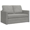 vidaXL Floor Sofa Bed 2-in-1 Light Grey 122x204x55 cm Velvet