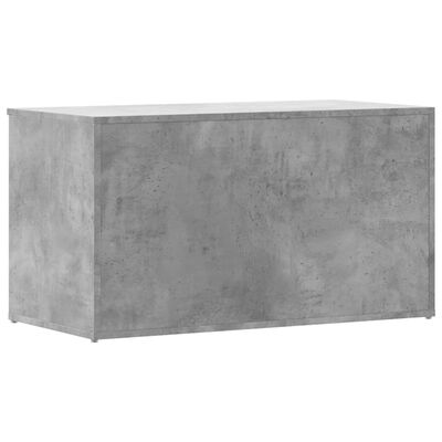 vidaXL Storage Chest Concrete Grey 84x42x46 cm Engineered Wood, concrete grey vidaXL Storage Chest Concrete Grey 84x42x46 cm Engineered Wood