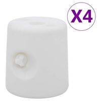 vidaXL Gazebo Weights 4 pcs PE White, white vidaXL Gazebo Weights 4 pcs PE White