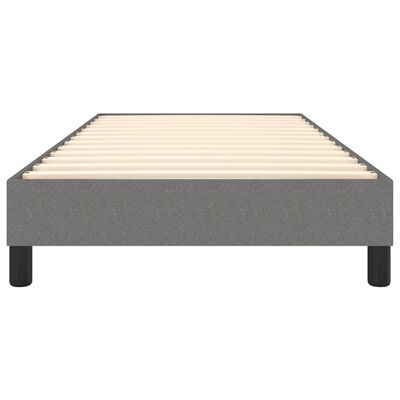 vidaXL Bed Frame without Mattress Dark Grey 90x200 cm Fabric