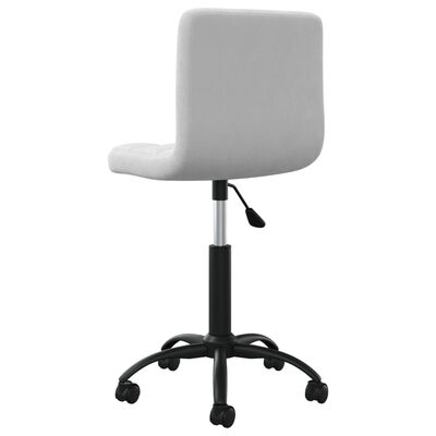 vidaXL Swivel Office Chair Light Grey Velvet, light grey vidaXL Swivel Office Chair Light Grey Velvet