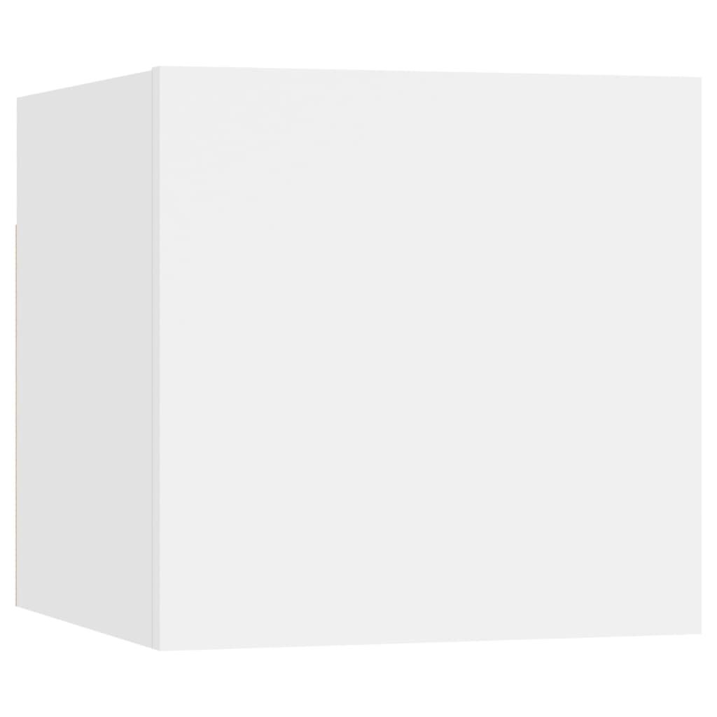 vidaXL 6 Piece TV Cabinet Set White Engineered Wood