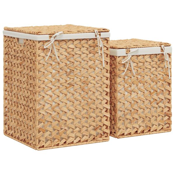 vidaXL Laundry Baskets 2 pcs Water Hyacinth