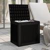 vidaXL Garden Storage Box Black 55.5x43x53 cm Polypropylene