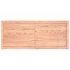 vidaXL Table Top Light Brown 120x50x(2-4) cm Treated Solid Wood Oak