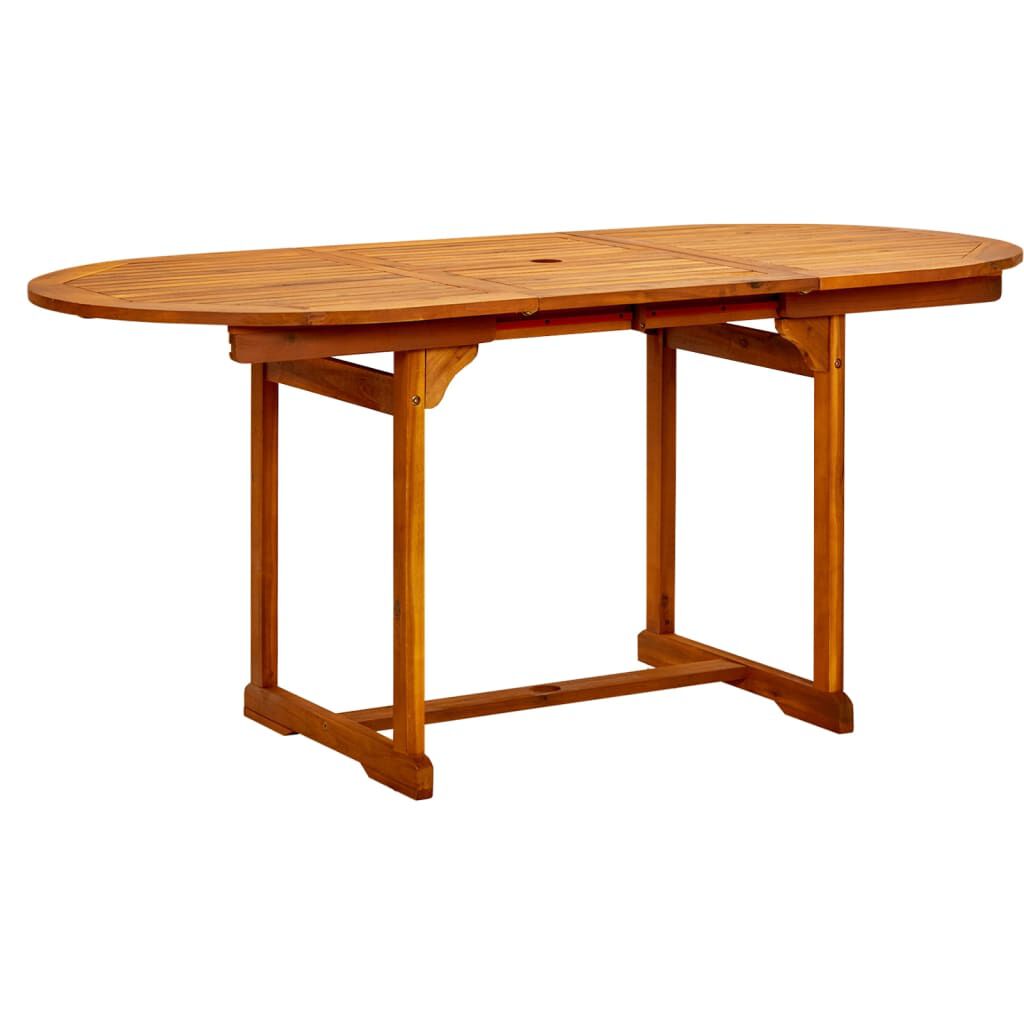 vidaXL 7 Piece Garden Dining Set Solid Wood Acacia