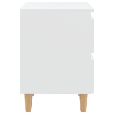 vidaXL Bed Cabinets with Solid Pinewood Legs 2 pcs White 40x35x50 cm, white vidaXL Bed Cabinets with Solid Pinewood Legs 2 pcs White 40x35x50 cm