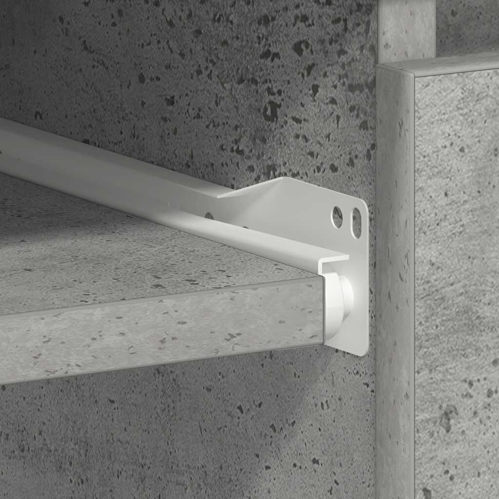 vidaXL Desk Concrete Grey 90x45x76 cm Engineered Wood