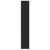 vidaXL CD Cabinets 2 pcs Black 21x16x93.5 cm Engineered Wood