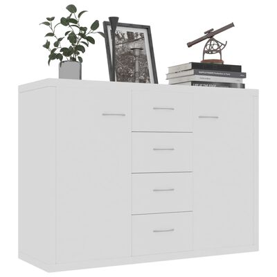 vidaXL Sideboard White 88x30x65 cm Engineered Wood, white vidaXL Sideboard White 88x30x65 cm Engineered Wood
