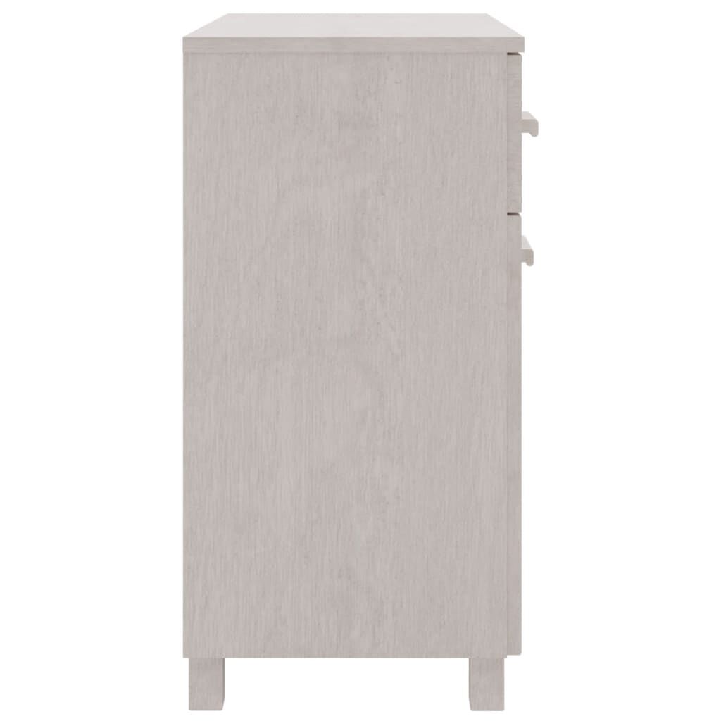 vidaXL Sideboard HAMAR White 79x40x80 cm Solid Wood Pine