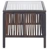 vidaXL 4 Piece Garden Lounge Set with Cushion Poly Rattan Brown