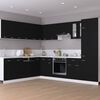 vidaXL Oven Cabinet Lyon Black 60x46x81.5 cm Engineered Wood