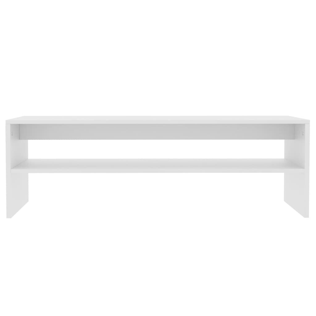 vidaXL Coffee Table White 100x40x40 cm Engineered Wood
