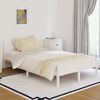 vidaXL Bed Frame without Mattress Solid Wood Pine 120x200cm White