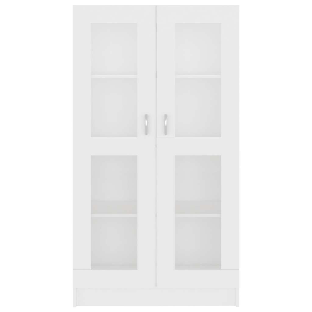 vidaXL Vitrine Cabinet White 82.5x30.5x150 cm Engineered Wood