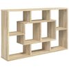 vidaXL Wall Shelf Sonoma Oak 85x16x52.5 cm Engineered Wood