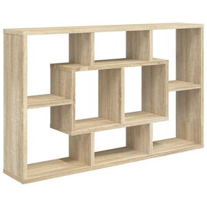 vidaXL Wall Shelf Sonoma Oak 85x16x52.5 cm Engineered Wood