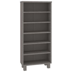 vidaXL Cd Cabinet | Light Grey | Solid pinewood, MDF | Medium | CD Cabinet