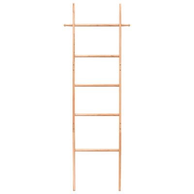 vidaXL Towel Ladder 170 cm Solid Wood Walnut,  vidaXL Towel Ladder 170 cm Solid Wood Walnut