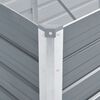 vidaXL Garden Raised Bed Galvanised Steel 100x40x77 cm Grey