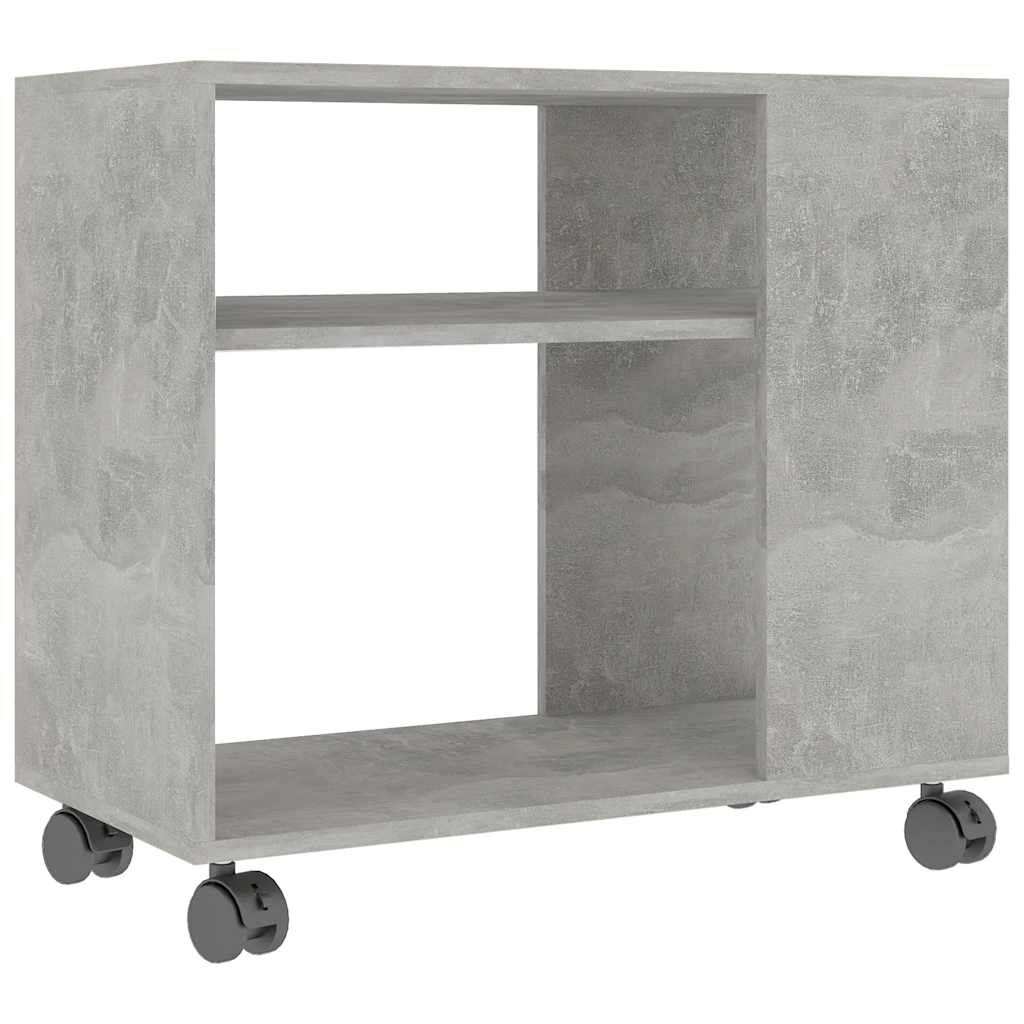 vidaXL Side Table Concrete Grey 70x35x55 cm Engineered Wood