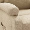 vidaXL Recliner Chair Cream Fabric