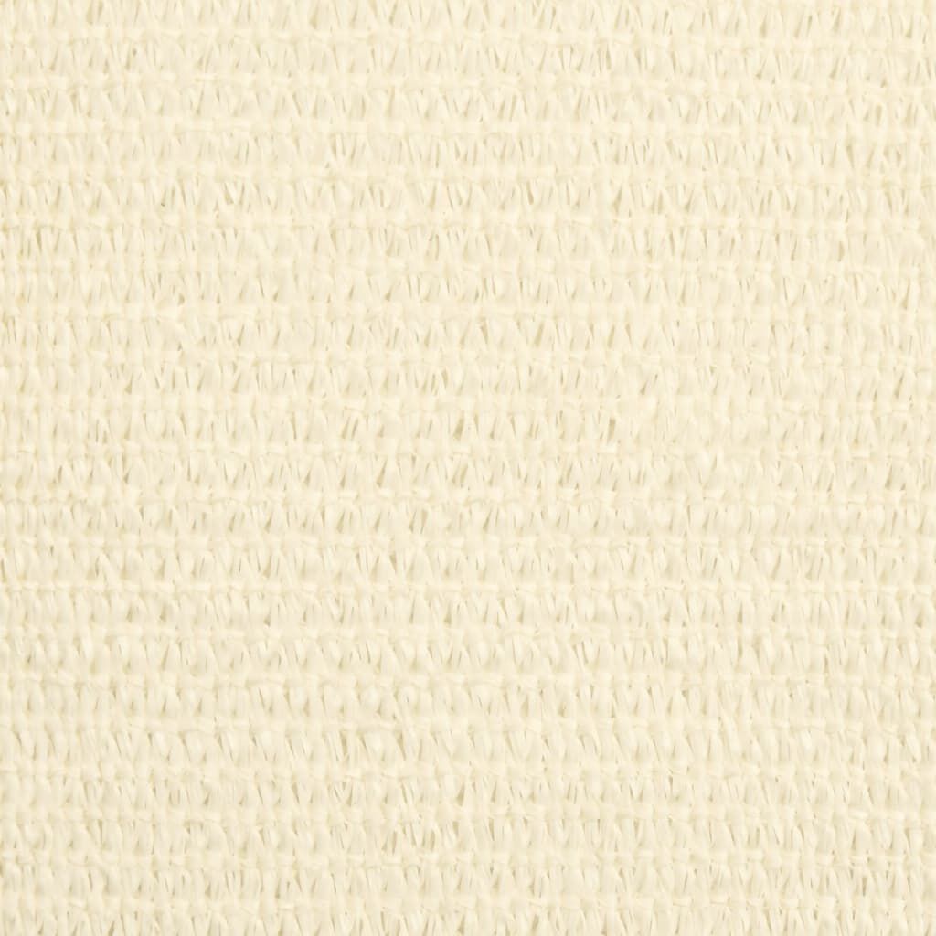 vidaXL Sunshade Sail 160 g/m² Cream 2x5 m HDPE