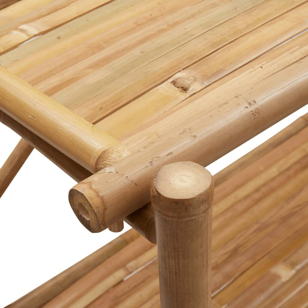 vidaXL 3-Layer Shelf 100x40x90 cm Bamboo