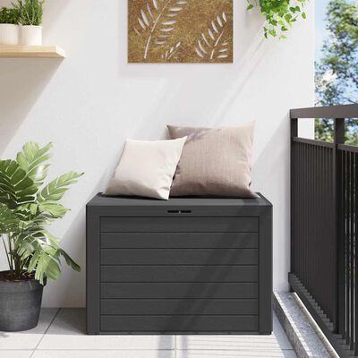 vidaXL Garden Storage Box Anthracite 78x44x55 cm, anthracite vidaXL Garden Storage Box Anthracite 78x44x55 cm