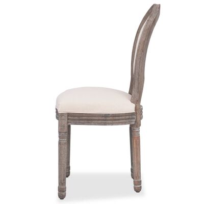 vidaXL Dining Chairs 2 pcs Cream Fabric,  vidaXL Dining Chairs 2 pcs Cream Fabric