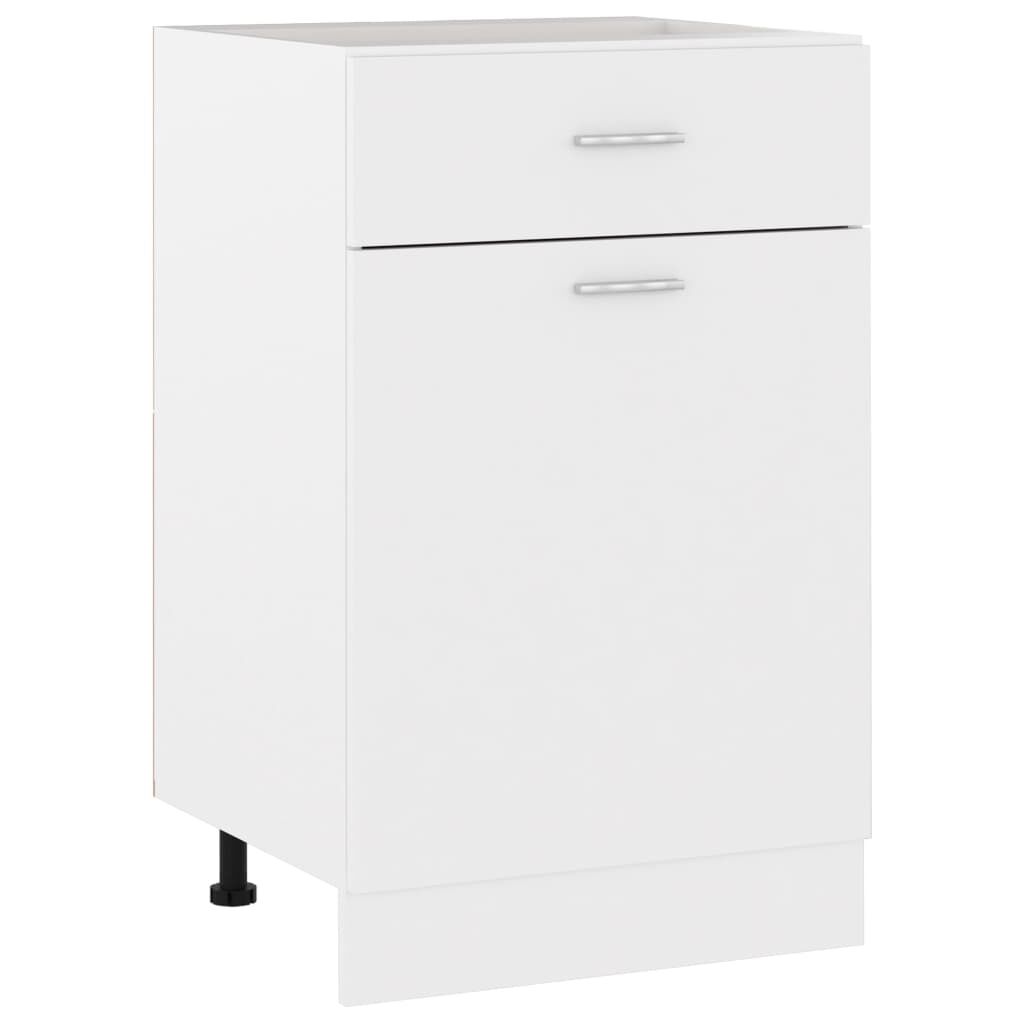 vidaXL Drawer Bottom Cabinet Lyon White 50x46x81.5 cm Engineered Wood