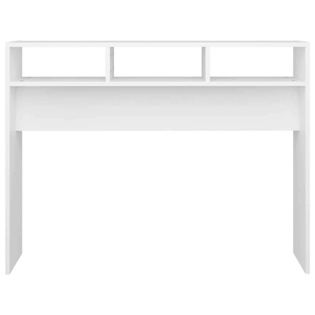 vidaXL Console Table White 105x30x80 cm Engineered Wood