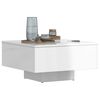 vidaXL Coffee Table High Gloss White 60x60x31.5 cm Engineered Wood