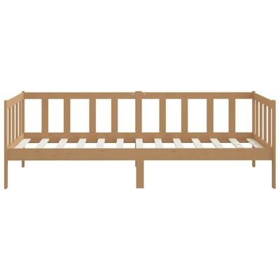 vidaXL Day Bed without Mattress Honey Brown Solid Wood Pine 90x200 cm