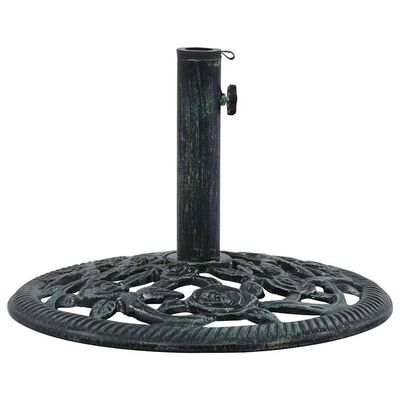 vidaXL Umbrella Base Green 9 kg 40 cm Cast Iron, green vidaXL Umbrella Base Green 9 kg 40 cm Cast Iron
