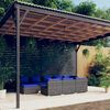 vidaXL 10 Piece Garden Lounge Set with Cushions Grey Poly Rattan