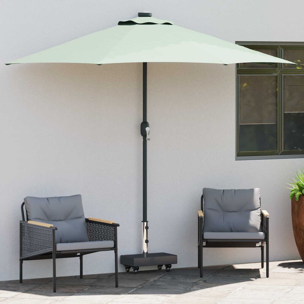 vidaXL Umbrella Base Black 45x25x8 cm Granite