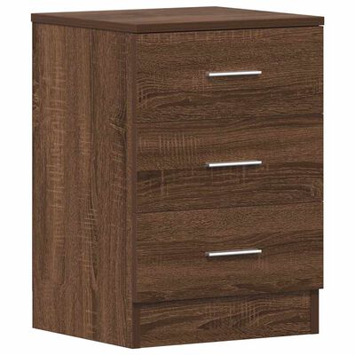 vidaXL Bedside Cabinets 2 pcs Brown Oak 38x35x56 cm Engineered Wood, brown oak vidaXL Bedside Cabinets 2 pcs Brown Oak 38x35x56 cm Engineered Wood