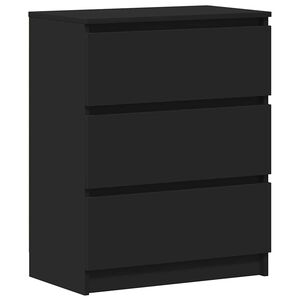 vidaXL Sideboard | Black | Engineered wood | Medium | Black Sideboard