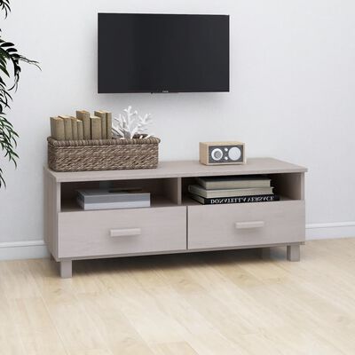 vidaXL TV Cabinet HAMAR White 106x40x40 cm Solid Wood Pine, white vidaXL TV Cabinet HAMAR White 106x40x40 cm Solid Wood Pine