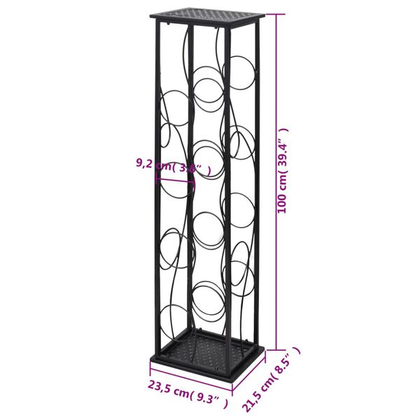 vidaXL Wine Rack for 8 Bottles Metal
